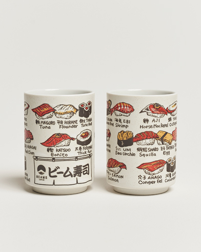 Herr | Japanese Department | Beams Japan | Ceramic Sushi Cup Set White