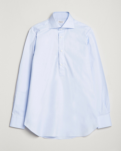 Herr |  | Finamore Napoli | Tokyo Slim Oxford Popover Shirt Light Blue