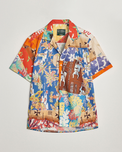 Herr | Kortärmade skjortor | Gitman Vintage | Aloha Quilt Camp Shirt Multicolor