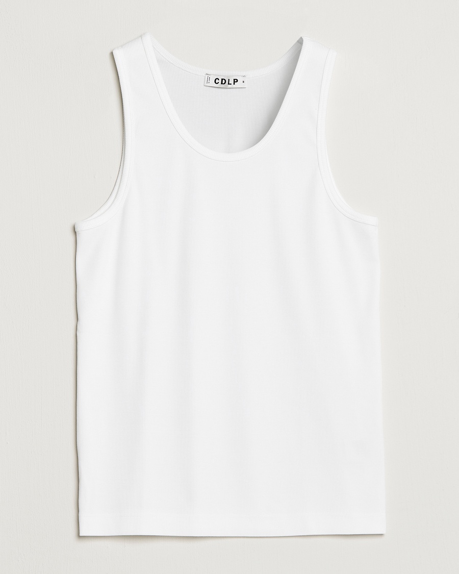  Rib Tank Top White