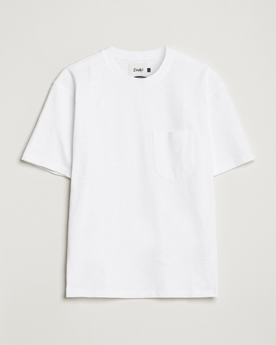 Herr | Drake's | Drake's | Cotton Pocket T-Shirt White