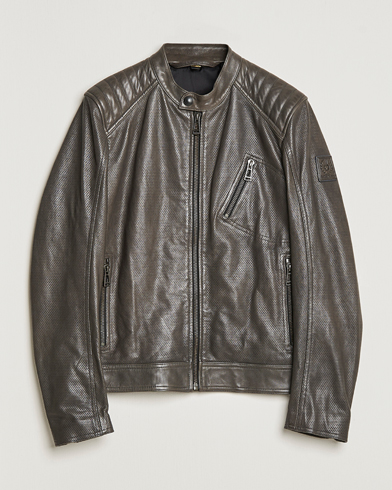 Herr | Skinnjackor | Belstaff | V Racer Air Leather Jacket Dark Grey