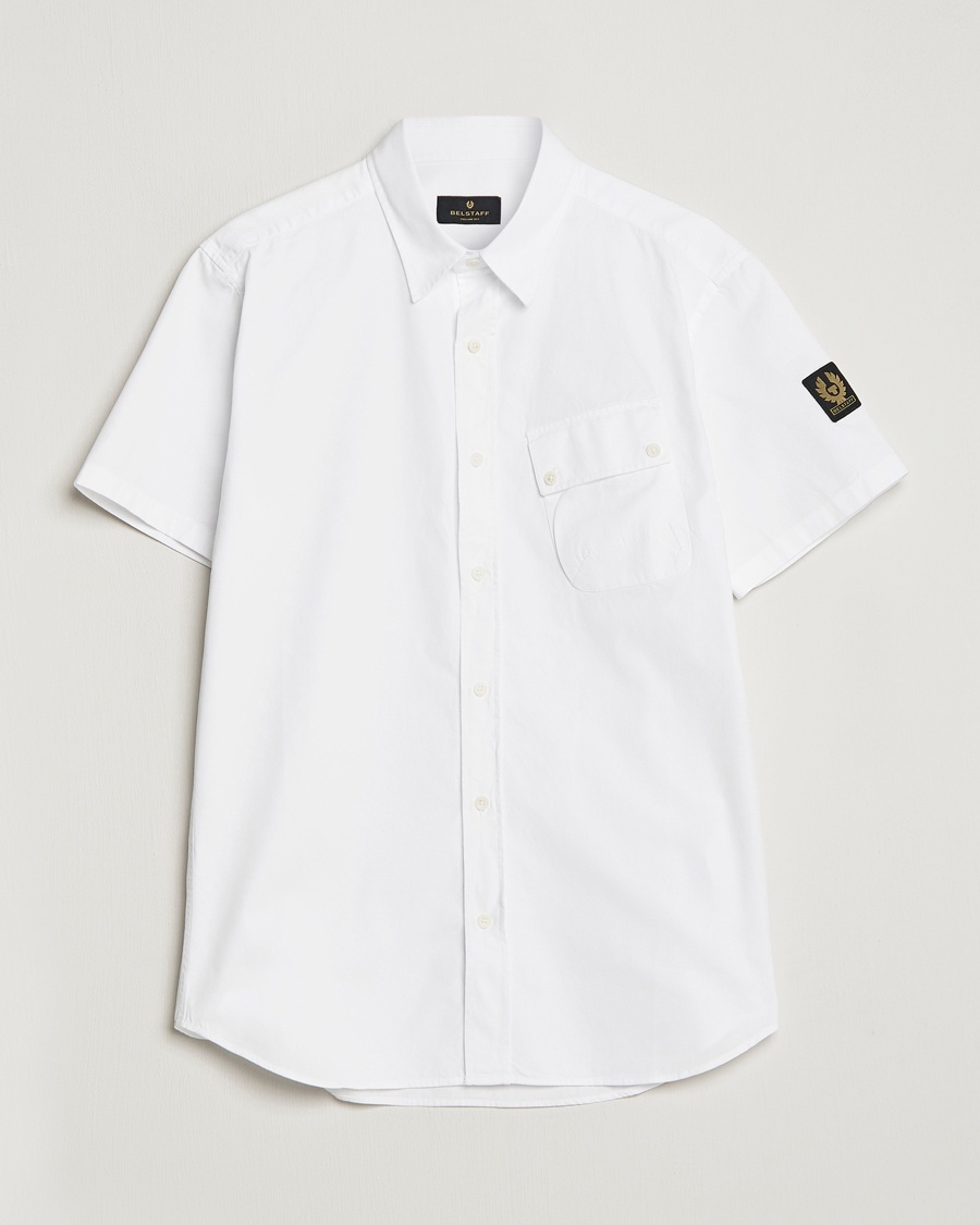 Herr | Belstaff | Belstaff | Short Sleeve Pitch Shirt White