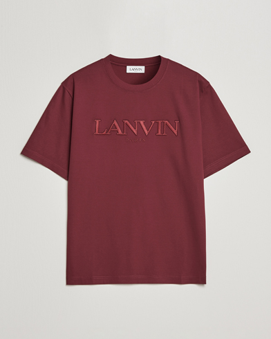 Herr | Lanvin | Lanvin | Embroidered Tonal Logo T-Shirt Burgundy