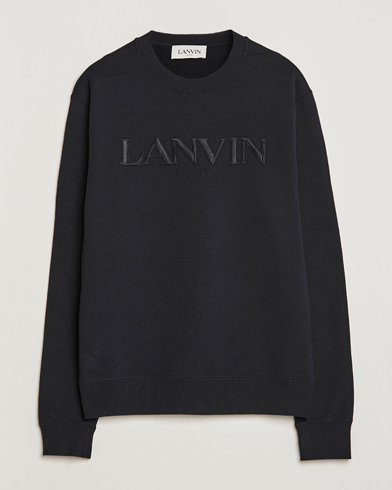 Herr | Lanvin | Lanvin | Logo Embroidered Sweatshirt Black