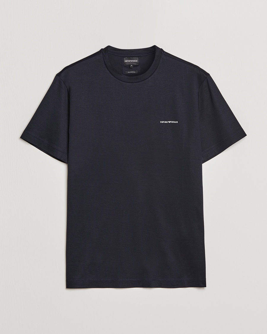 Herr | | Emporio Armani | Tencel T-Shirt Navy