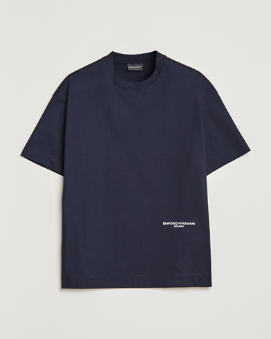 Herr |  | Emporio Armani | Cotton T-Shirt Navy