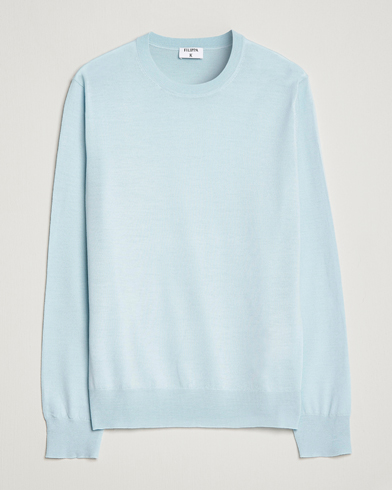 Herr | Pullover rundhals | Filippa K | Merino Sweater Aqua