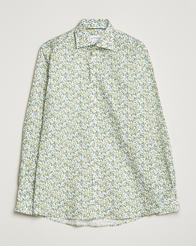 Herr | Casualskjortor | Eton | Signature Twill Contemporary Fit Shirt Lemon Print
