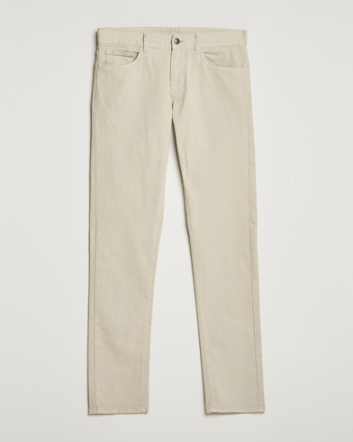 Herr | Quiet Luxury | Canali | Slim Fit 5-Pocket Pants Beige