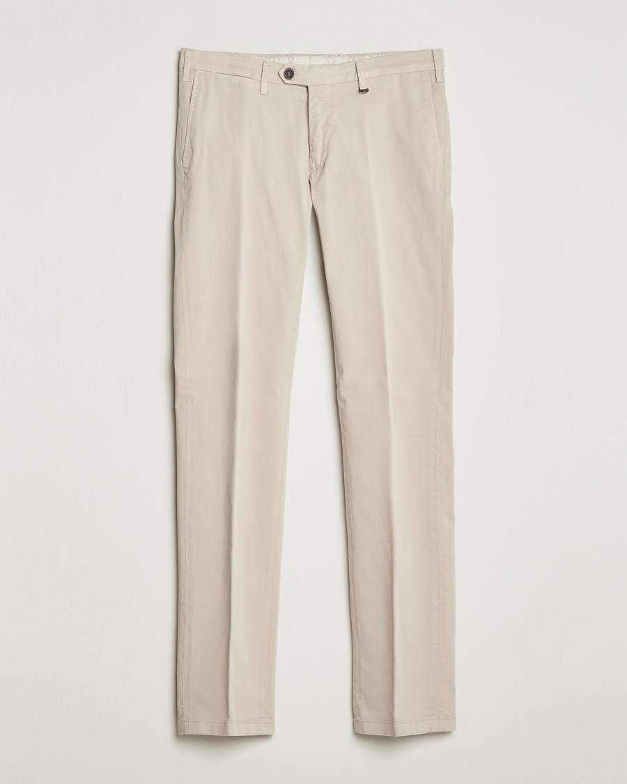Herr | Canali | Canali | Cotton Stretch Chinos Beige