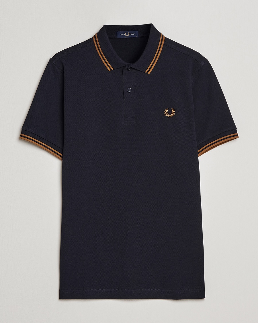 Herr | | Fred Perry | Twin Tipped Polo Shirt Navy