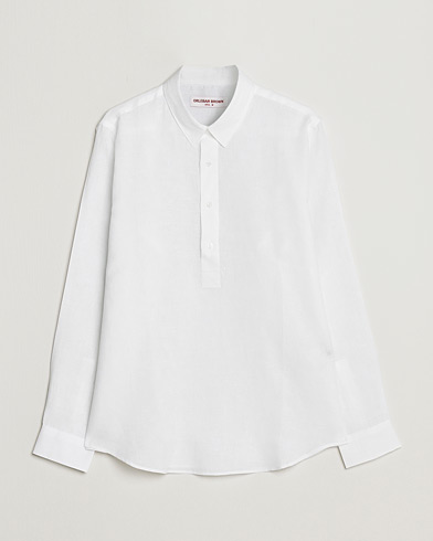 Herr |  | Orlebar Brown | Percy Smart Linen Shirt White