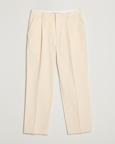 Herr | Orlebar Brown | Orlebar Brown | Beckworth Pleated Cotton Trousers Pebble