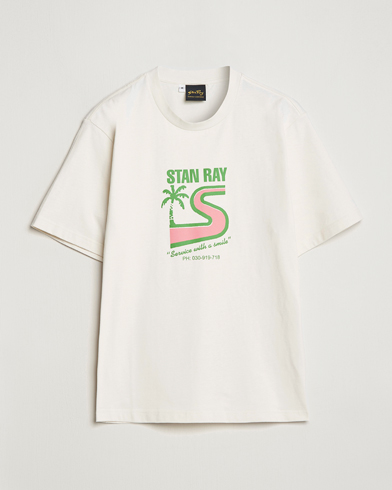 Herr | American Heritage | Stan Ray | Printed Crew Neck T-Shirt Natural