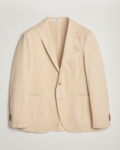 Herr | Kavajer | Boglioli | K Jacket Cotton Stretch Blazer Light Beige