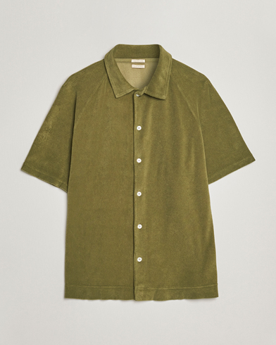 Herr |  | Massimo Alba | Terry Polo Shirt Green Desert