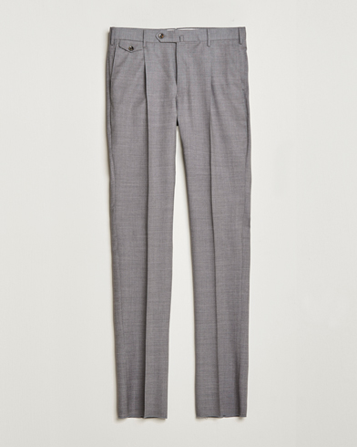 Herr | Uddabyxor | PT01 | Gentleman Fit Wool Trousers Light Grey