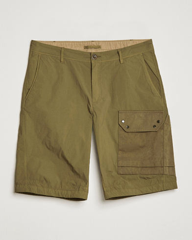 Herr | Cargoshorts | Ten c | Garment Dyed Nylon Cargo Shorts Olive