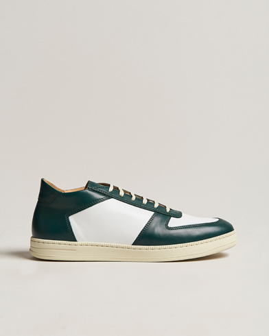 Herr | Skandinaviska specialisterNY | C.QP | Cingo Leather Sneaker White/Bottle Green