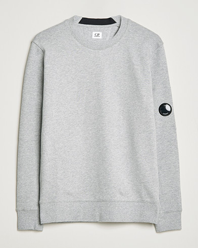 Herr | C.P. Company | C.P. Company | Diagonal Raised Fleece Lens Sweatshirt Grey