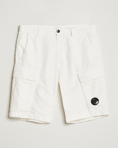 Herr | Cargoshorts | C.P. Company | Cotton/Linen Cargo Shorts White