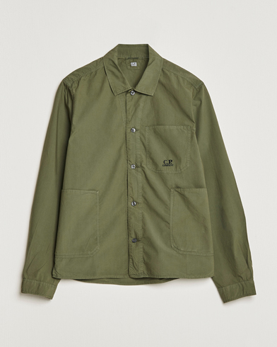 Herr | Skjortjackor | C.P. Company | Popline Garment Dyed Overshirt Green