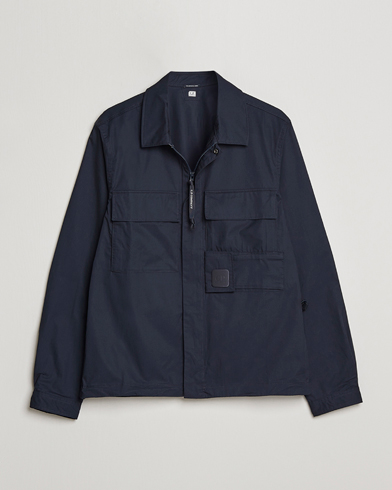 Herr | Skjortjackor | C.P. Company | Metropolis Cotton Gabardine Overshirt Navy