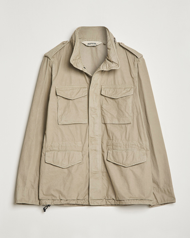 Herr | Klassiska jackor | Aspesi | Cotton Field Jacket Khaki