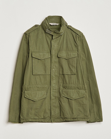 Herr | Klassiska jackor | Aspesi | Cotton Field Jacket Army Green