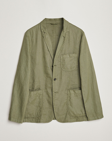 Herr | Kavajer | Aspesi | Samuraki Linen Blazer Army Green