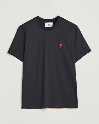 Herr | Svarta t-shirts | AMI | Heart Logo T-Shirt Black