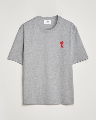Herr | Kortärmade t-shirts | AMI | Big Heart Short Sleeve T-Shirt Heather Grey
