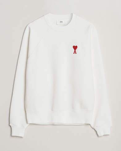 Herr | AMI | AMI | Big Heart Sweatshirt Natural White