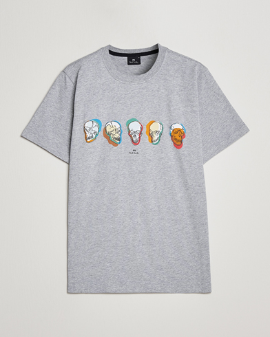 Herr | Kortärmade t-shirts | PS Paul Smith | Organic Cotton Skull T-Shirt Grey