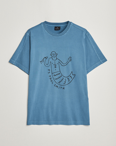 Herr | Paul Smith | PS Paul Smith | Organic Cotton Manmaid T-Shirt Blue