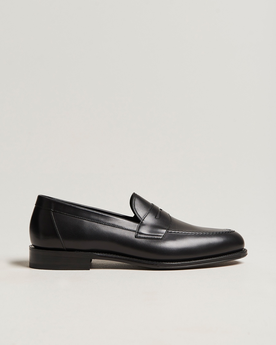 Loake 1880 Hornbeam Eco Penny Loafer Black Calf – Svart