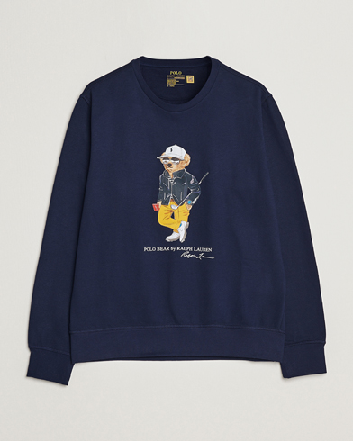 Herr | Golf | Polo Ralph Lauren Golf | Magic Fleece Printed Bear Sweatshirt Navy