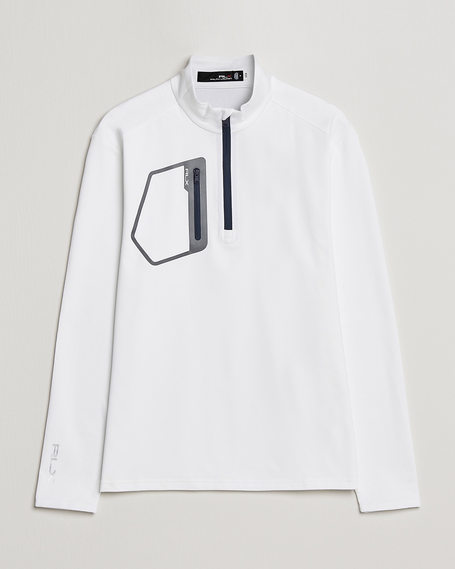 Herr | | RLX Ralph Lauren | Jersey Half Zip Ceramic White