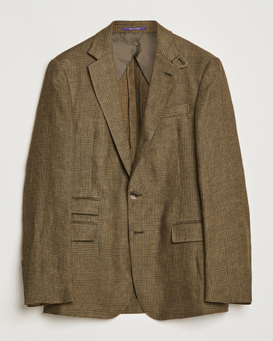 Herr | Dressade jackor | Ralph Lauren Purple Label | Herringbone Wool Jacket Sage Green