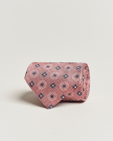 Herr |  | Stenströms | Flower Printed Silk Tie Pink