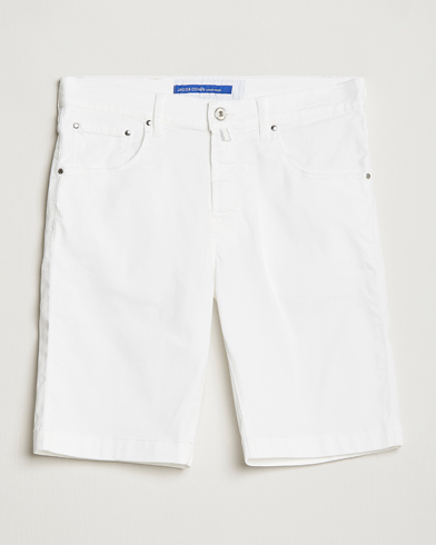 Herr | Shorts | Jacob Cohën | Nicolas Cotton Twill Shorts White