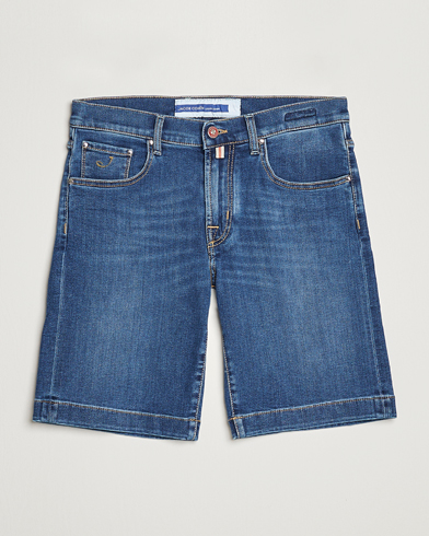 Herr | Shorts | Jacob Cohën | Nicolas Jeans Shorts Mid Blue
