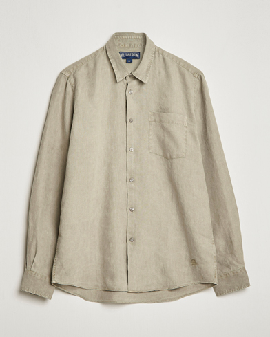 Herr |  | Vilebrequin | Caroubis Linen Shirt Ecalyptus