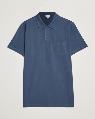 Herr |  | Sunspel | Riviera Polo Shirt Shale Blue