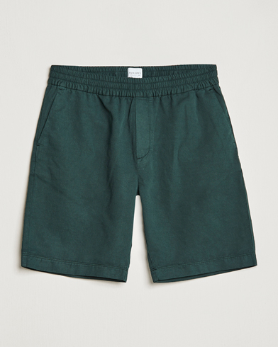 Herr |  | Sunspel | Cotton/Linen Drawstring Shorts Seaweed