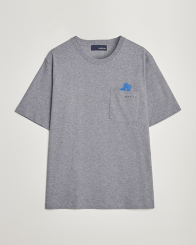 Herr |  | Lardini | Fiore Tasca Printet Logo T-Shirt Grey