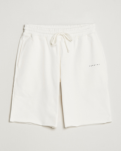 Herr | Mjukisshorts | Lardini | Cotton Embroidery Shorts White