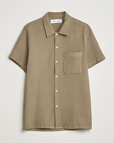 Herr | Kortärmade skjortor | Samsøe & Samsøe | Avan Organic Cotton Short Sleeve Shirt Brindle