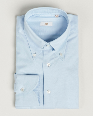Herr | Formella | 100Hands | Gold Line Natural Stretch Oxford Shirt Light Blue